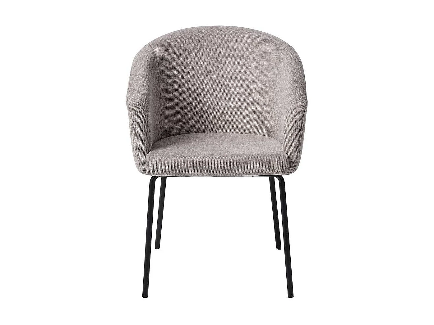 Polsterstuhl in Grau und Schwarz Armlehnen (2er Set)