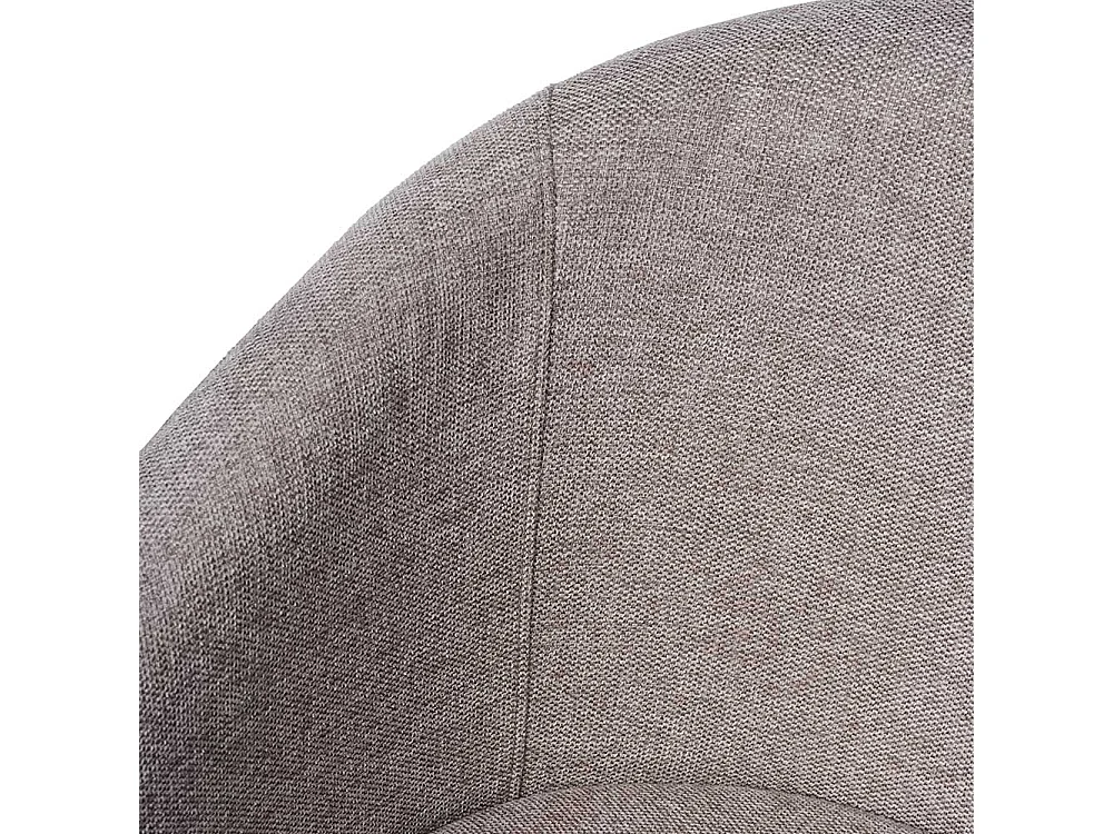 Polsterstuhl in Grau und Schwarz Armlehnen (2er Set)