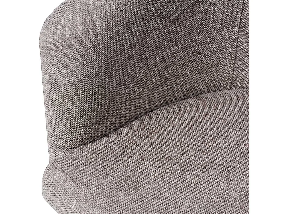 Polsterstuhl in Grau und Schwarz Armlehnen (2er Set)