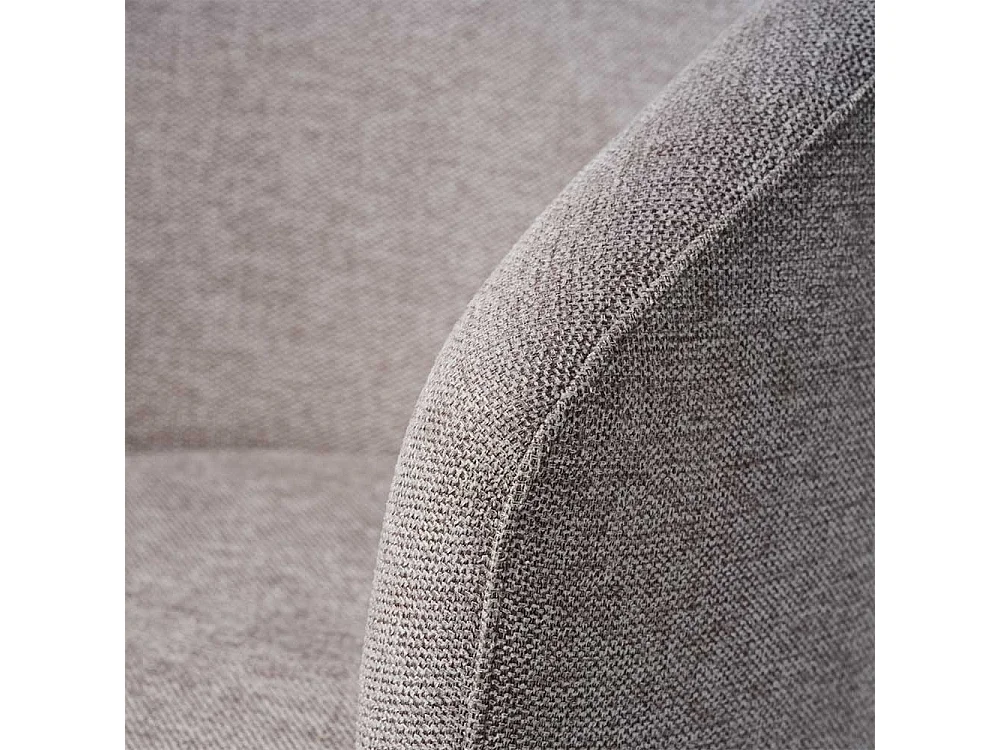 Polsterstuhl in Grau und Schwarz Armlehnen (2er Set)