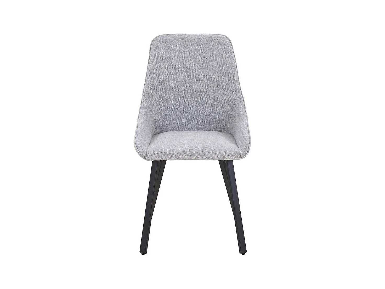 Stuhl Esszimmer Set Grau 51 cm breit Gestell aus Metall (2er Set)