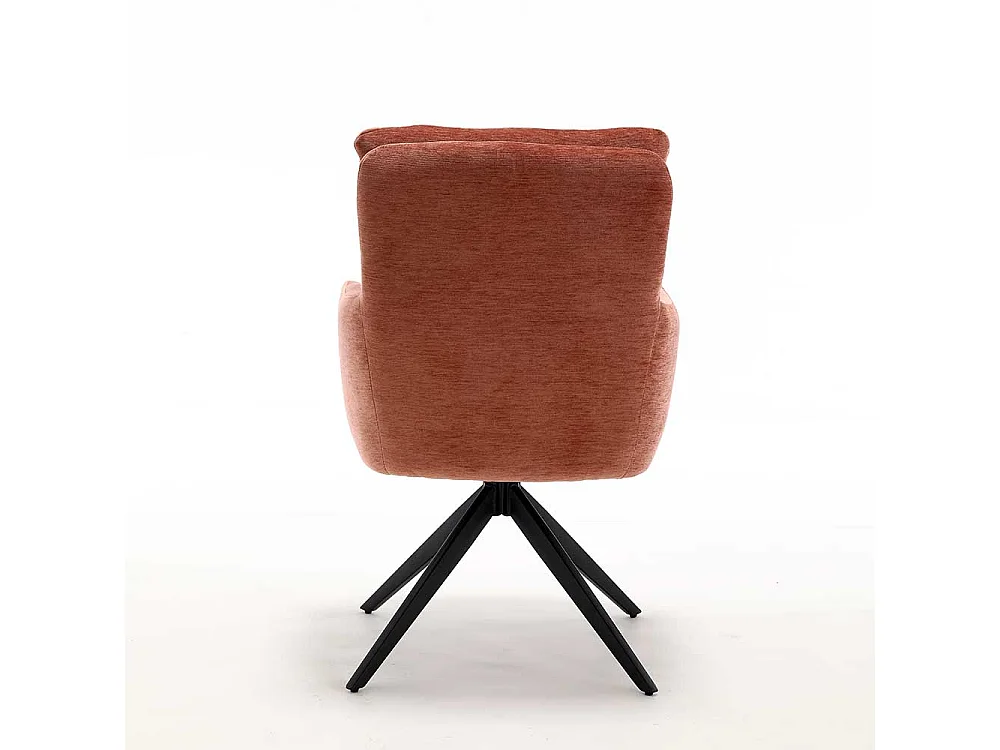 2 Stühle Armlehnstühle in Kupferfarben mit aufwendigen Steppungen (2er Set)