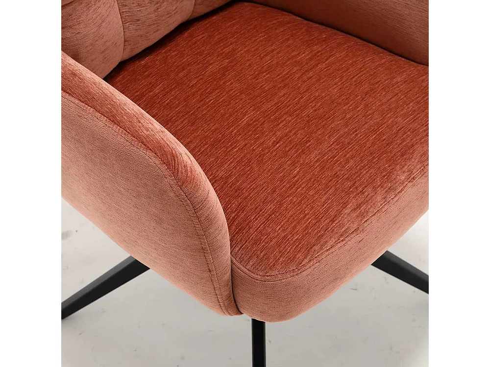 2 Stühle Armlehnstühle in Kupferfarben mit aufwendigen Steppungen (2er Set)