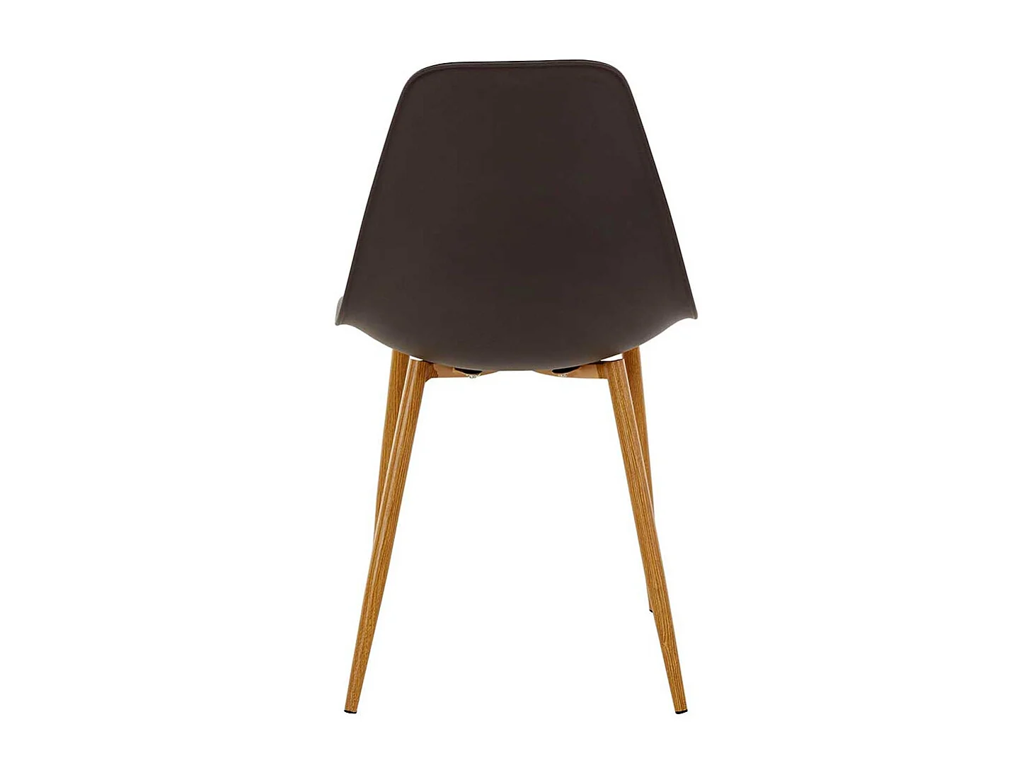 Esszimmer Polsterstühle in Anthrazit Kunststoff Metallgestell in Eichefarben (Set)