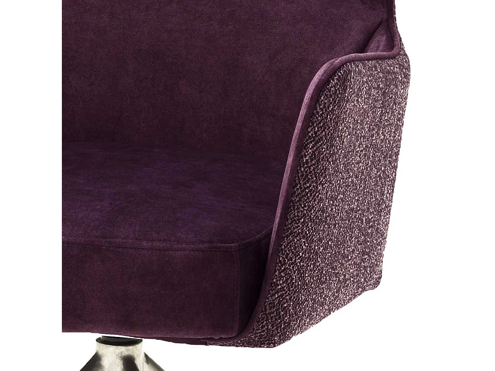 Drehbare Armlehner in Dunkelrot Stoff drehbar (2er Set)