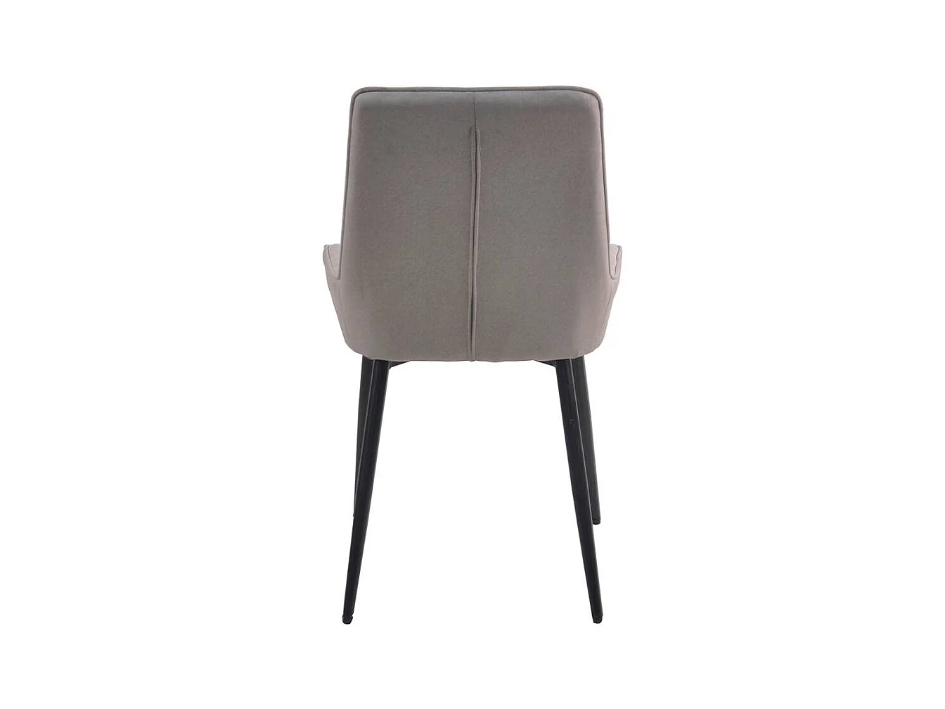 Stühle in Hellgrau Microfaser Metallgestell (2er Set)