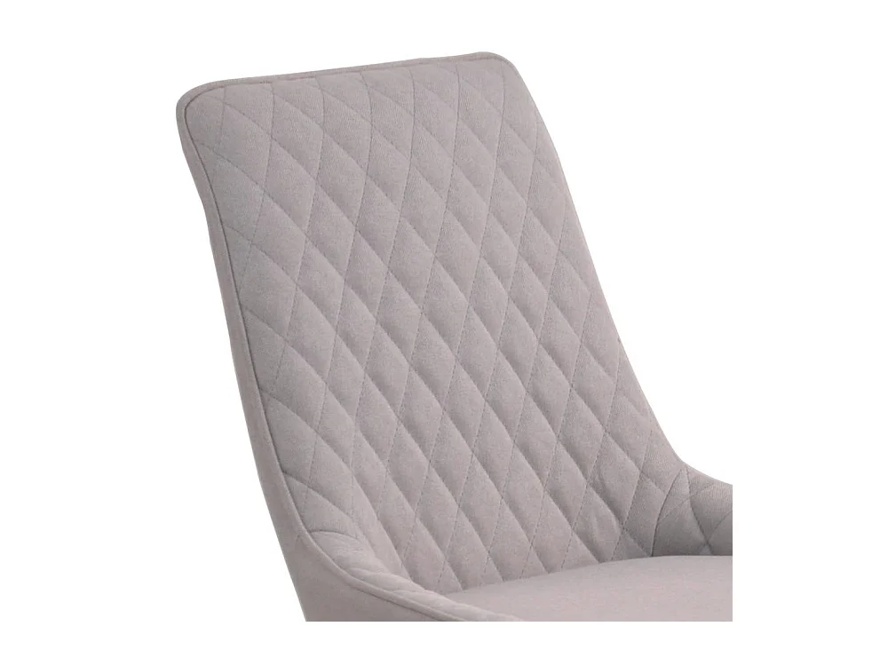 Stühle in Hellgrau Microfaser Metallgestell (2er Set)