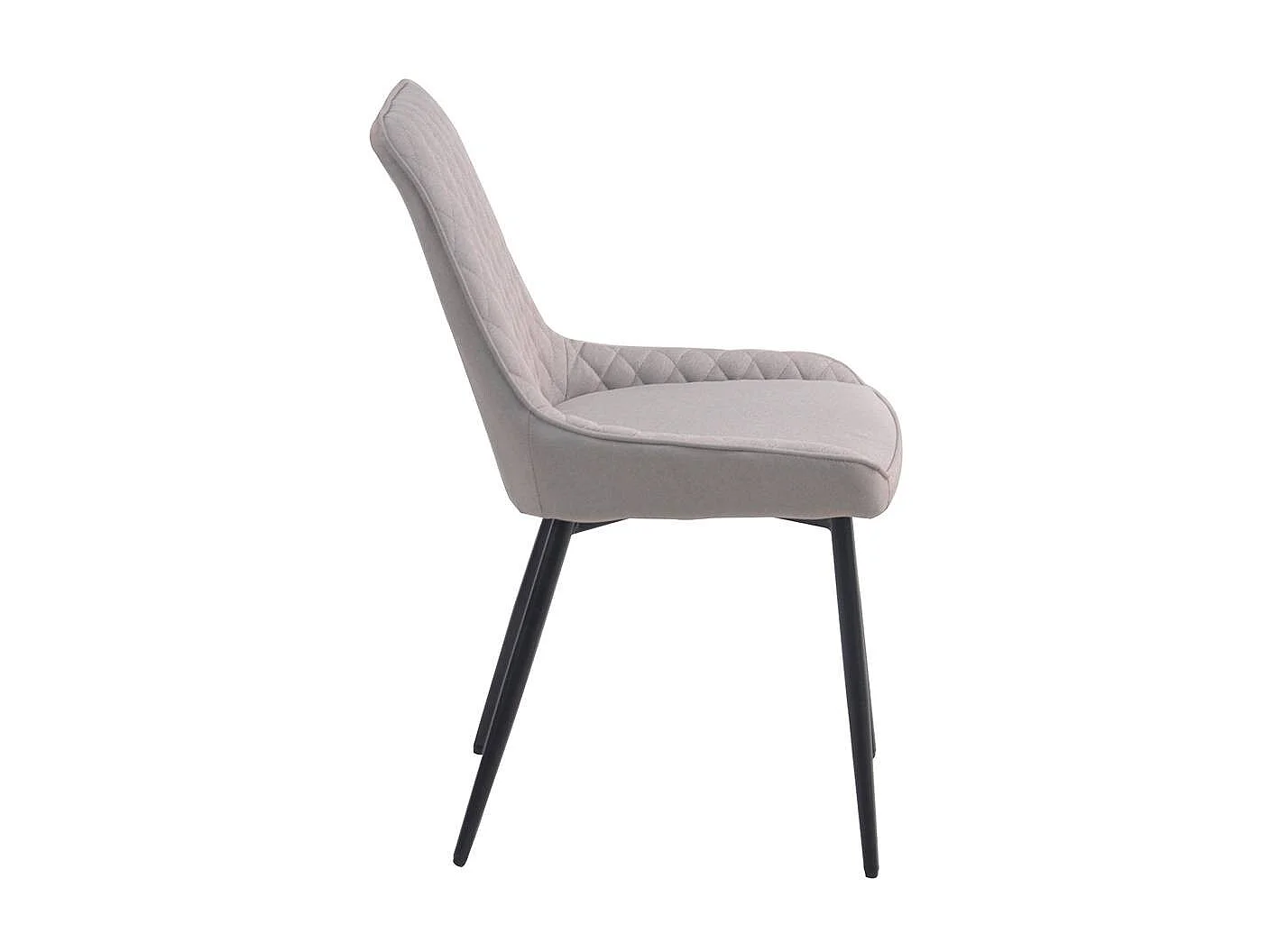 Stühle in Hellgrau Microfaser Metallgestell (2er Set)