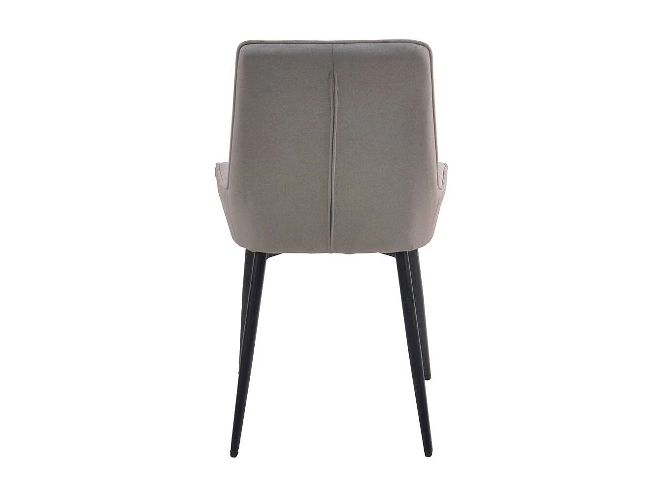 Stühle in Hellgrau Microfaser Metallgestell (2er Set)