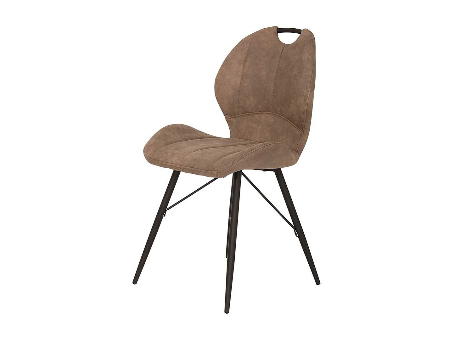 Esstischstuhl Set in Schlammfarben Microfaser 50 cm breit (Set)