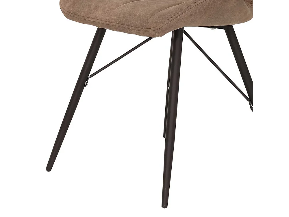 Esstischstuhl Set in Schlammfarben Microfaser 50 cm breit (Set)