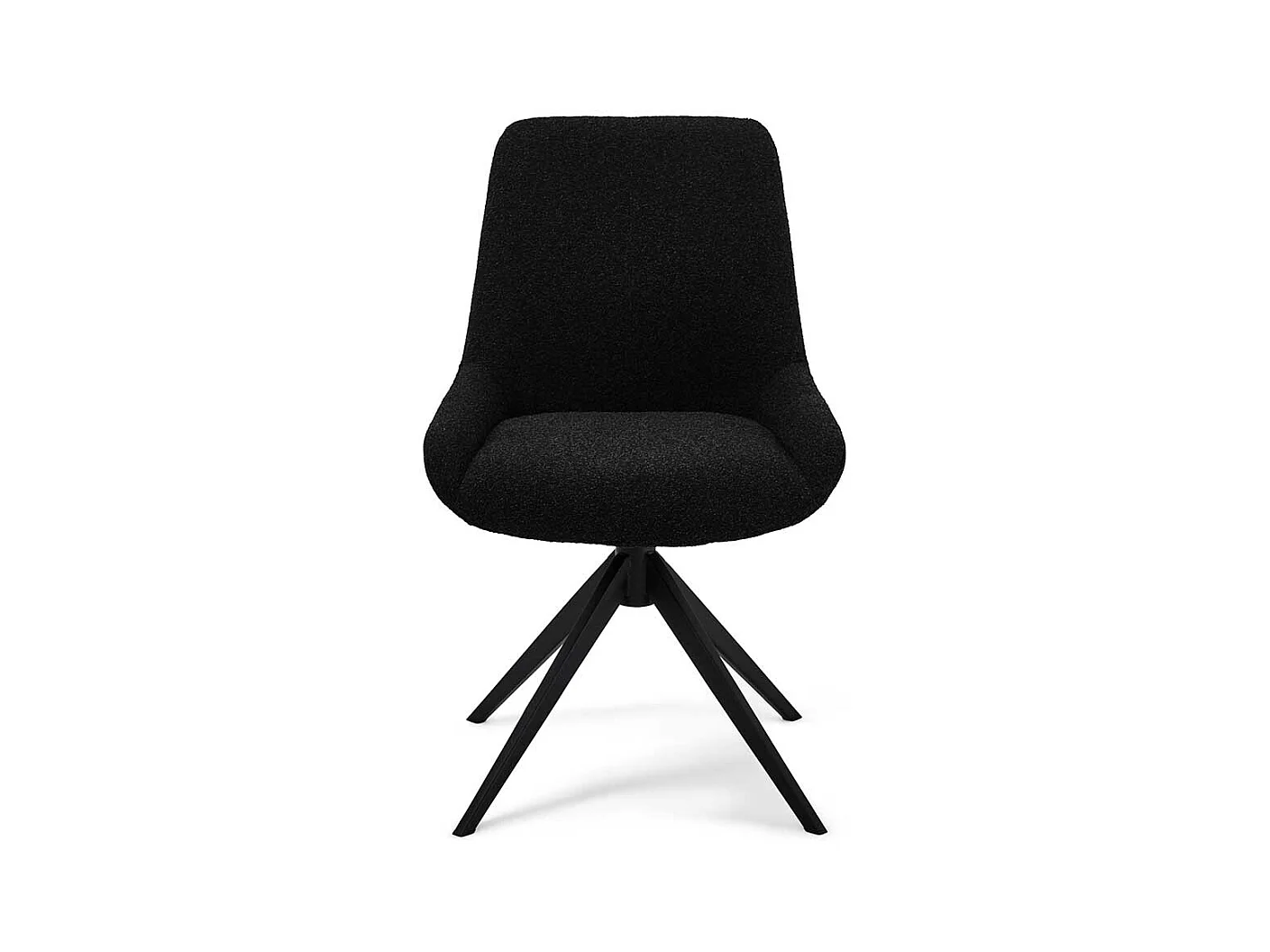 Esszimmerstuhl Polsterstuhl um 360 Grad drehbar mit Gestell aus Metall (2er Set)