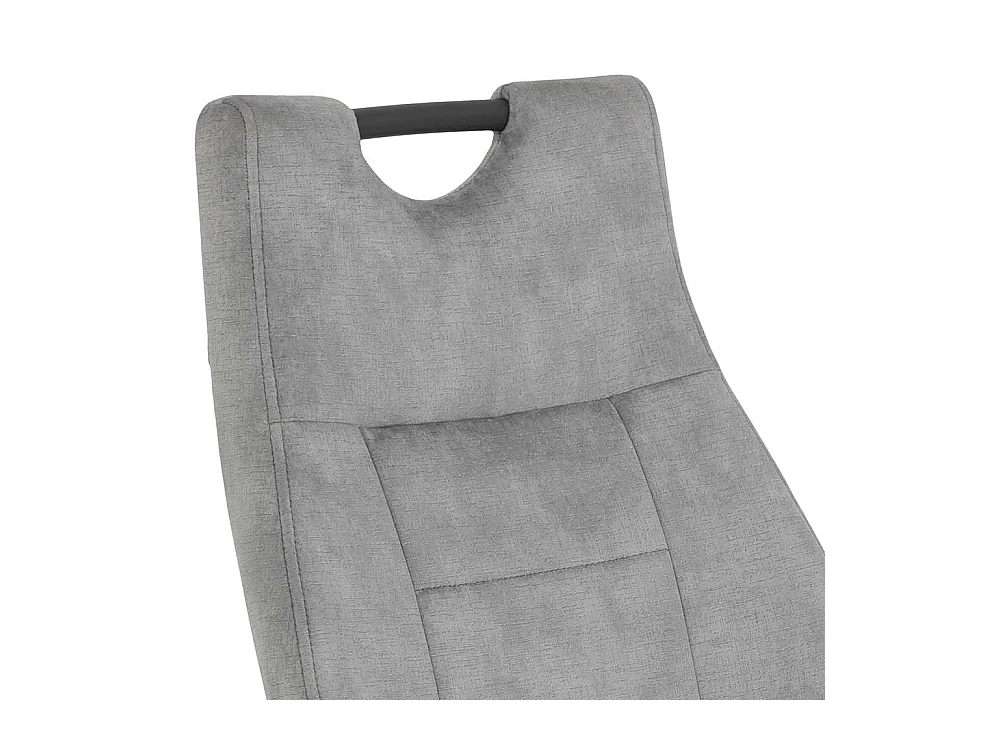 Esszimmerstuhl in Grau Samtvelours (2er Set)