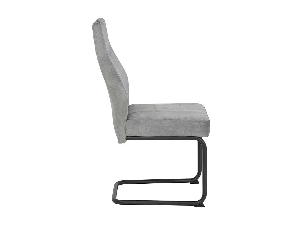 Esszimmerstuhl in Grau Samtvelours (2er Set)