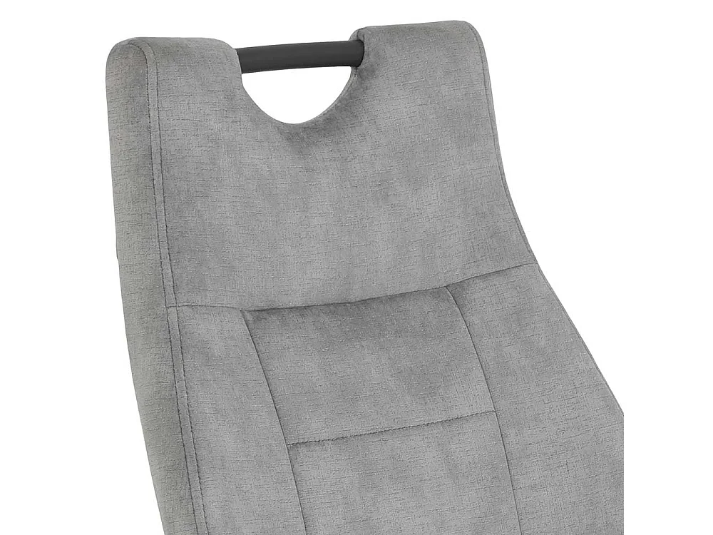 Esszimmerstuhl in Grau Samtvelours (2er Set)