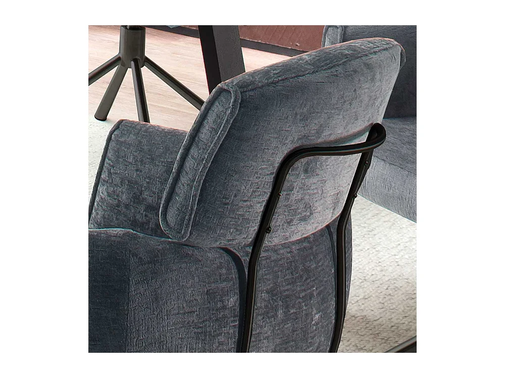 Esstisch Stühle mit Drehgestell in Anthrazit Schwarz (2er Set)