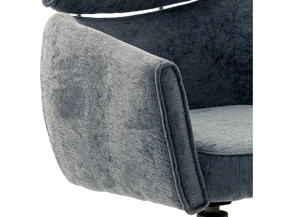 Esstisch Stühle mit Drehgestell in Anthrazit Schwarz (2er Set)