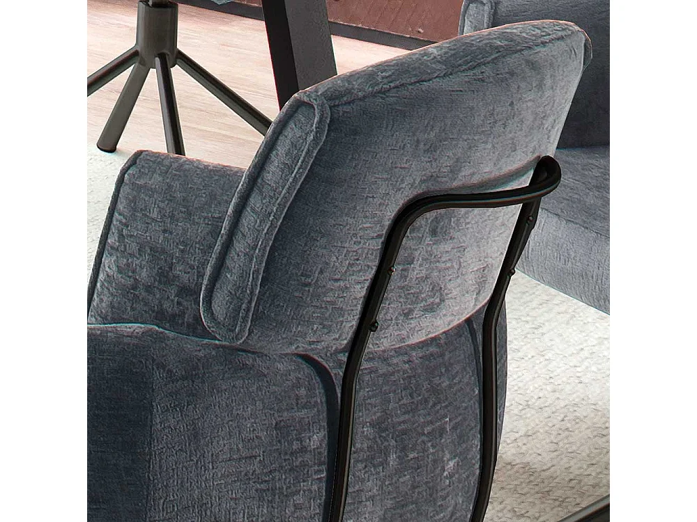 Esstisch Stühle mit Drehgestell in Anthrazit Schwarz (2er Set)