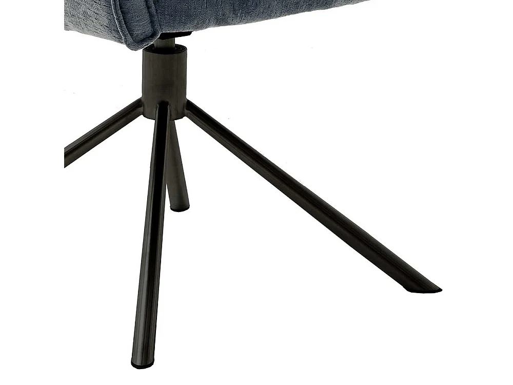 Esstisch Stühle mit Drehgestell in Anthrazit Schwarz (2er Set)