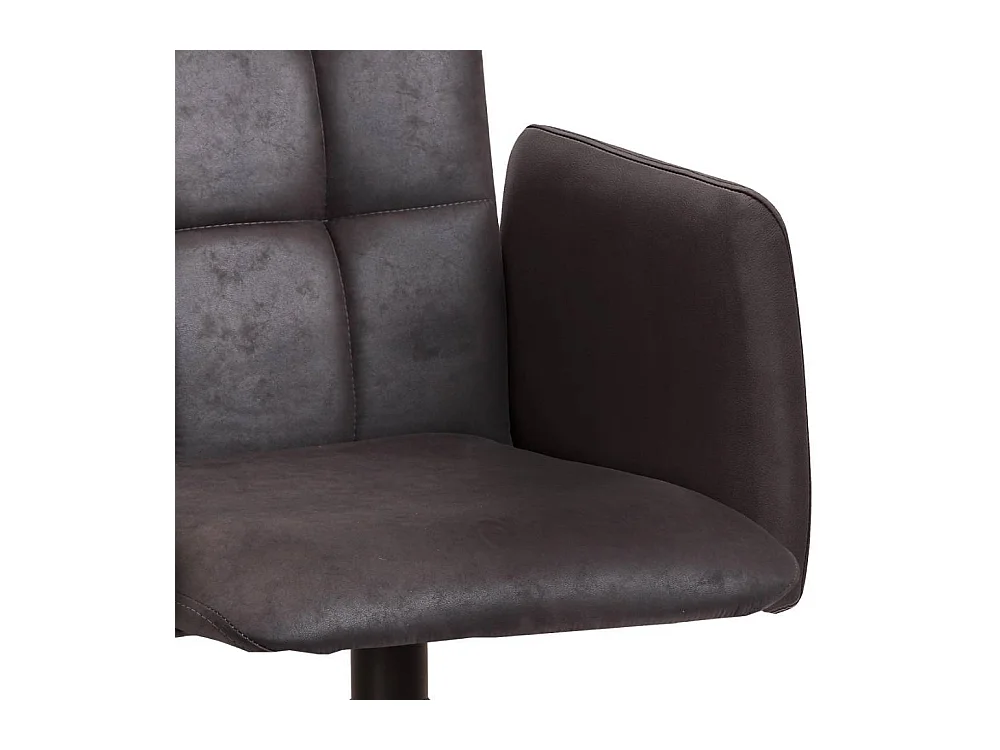 Armlehnstuhl Polsterstuhl in Dunkelbraun 49 cm Sitzhöhe