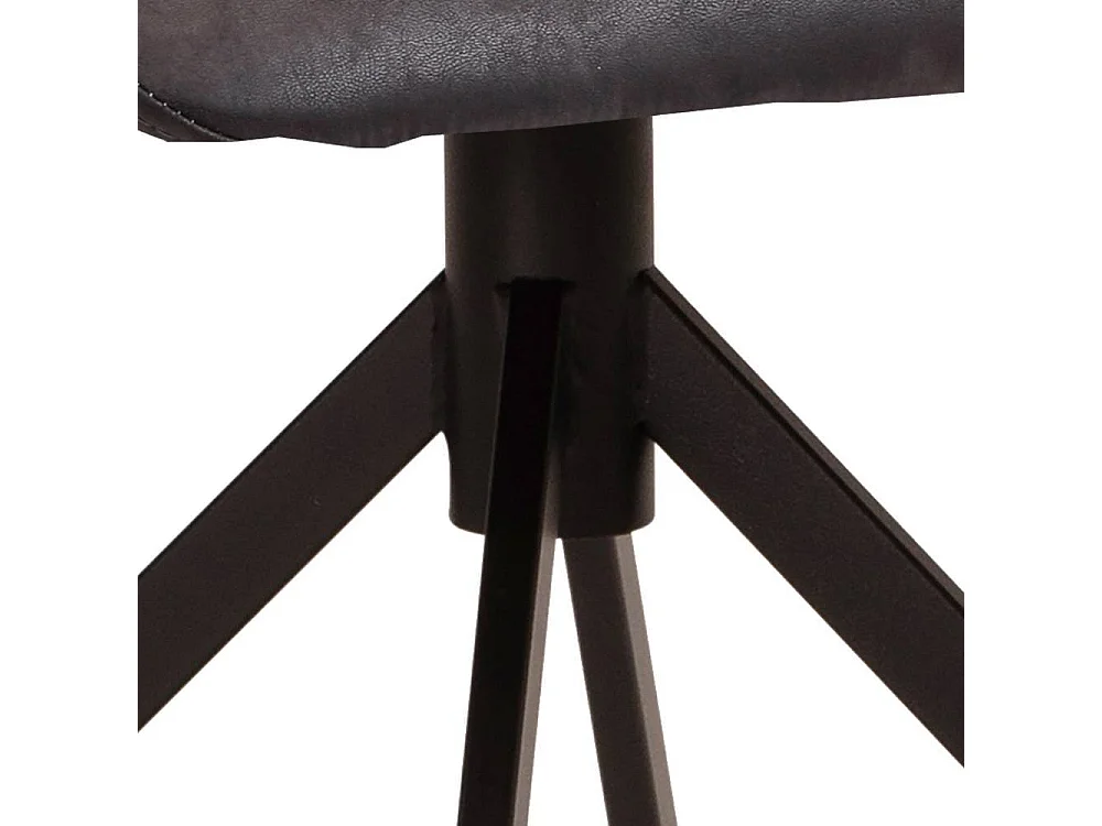 Armlehnstuhl Polsterstuhl in Dunkelbraun 49 cm Sitzhöhe