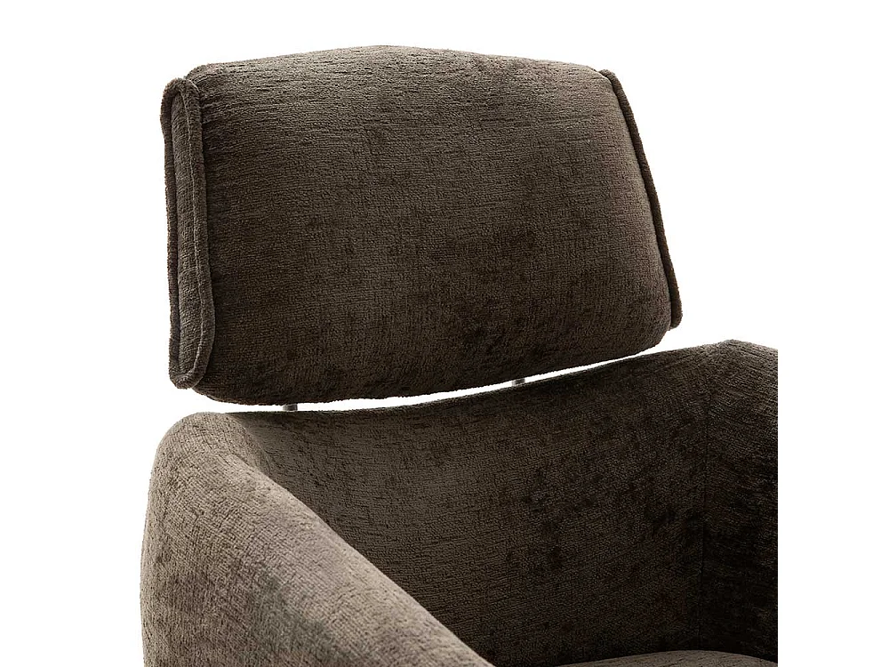 Moderne Armlehnstühle aus Webstoff Gestell aus Edelstahl (2er Set)