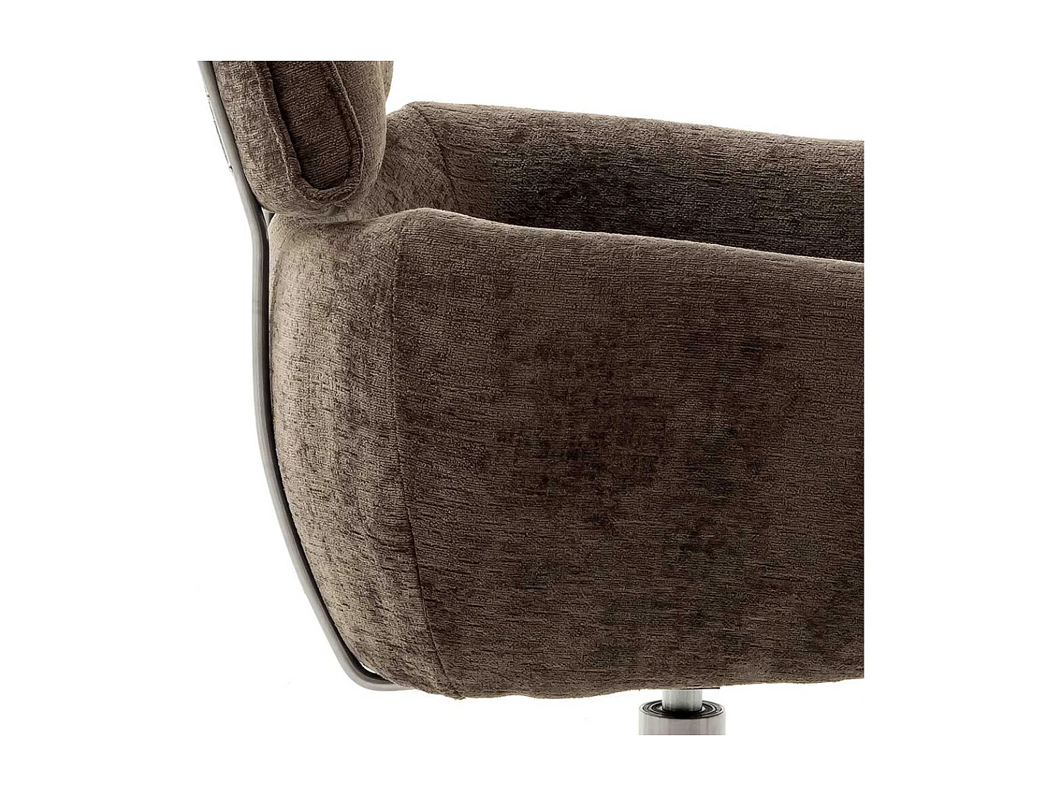 Moderne Armlehnstühle aus Webstoff Gestell aus Edelstahl (2er Set)