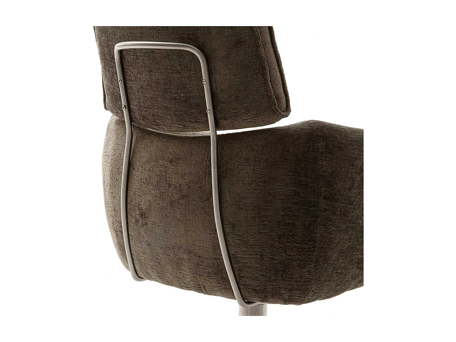 Moderne Armlehnstühle aus Webstoff Gestell aus Edelstahl (2er Set)