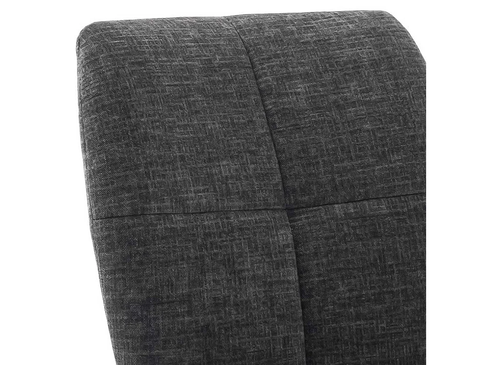 Esszimmerstühle in Anthrazit Webstoff Gestell aus Edelstahl (2er Set)