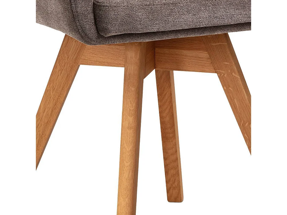 Esszimmerstuhl Polsterstuhl drehbar in Braun