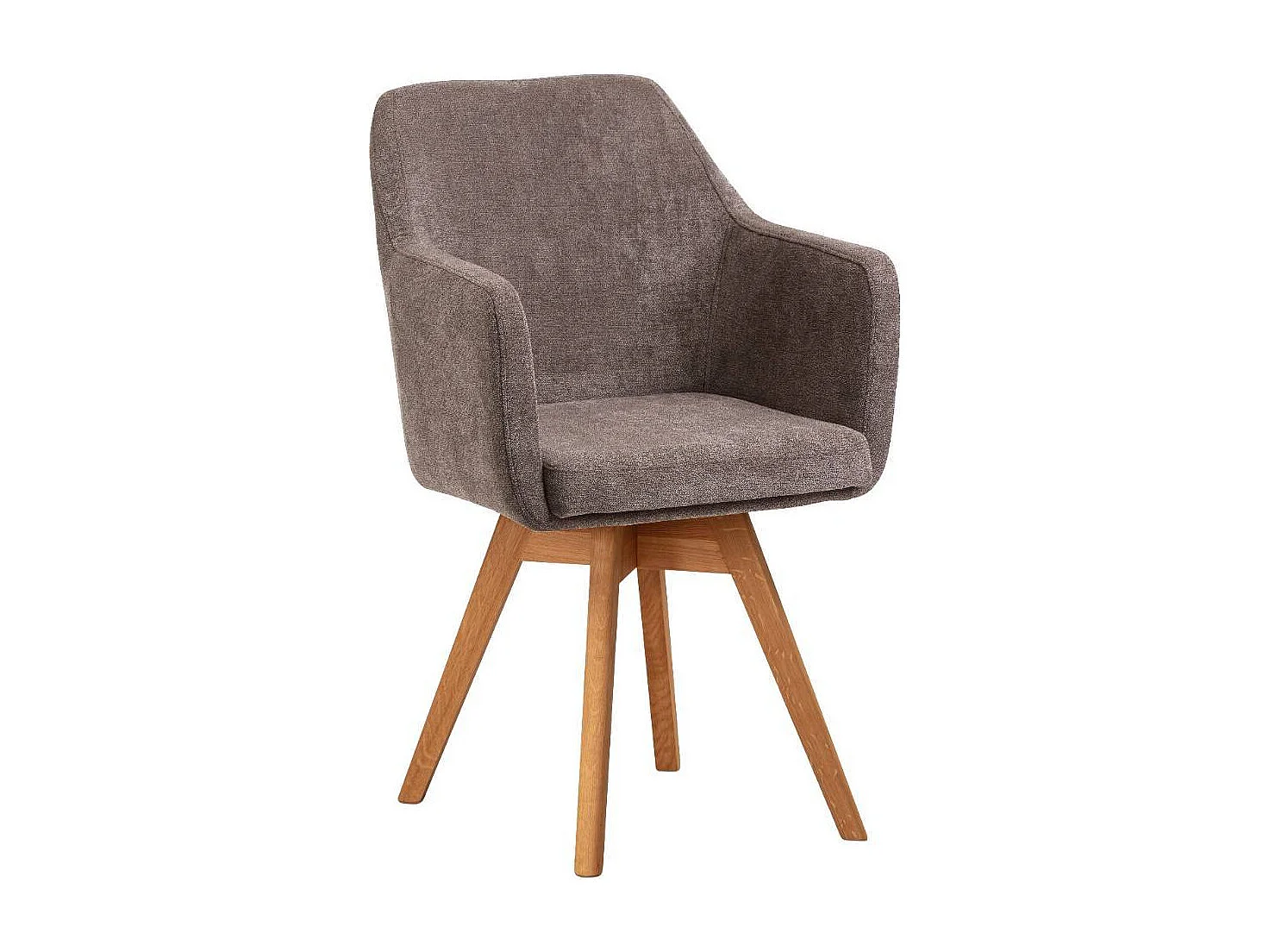 Esszimmerstuhl Polsterstuhl drehbar in Braun