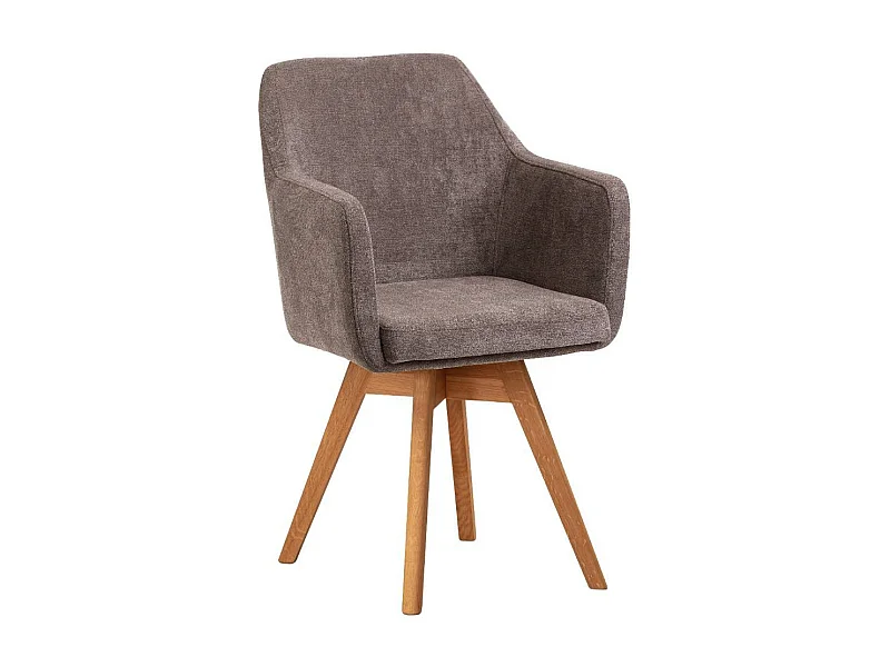 Esszimmerstuhl Polsterstuhl drehbar in Braun