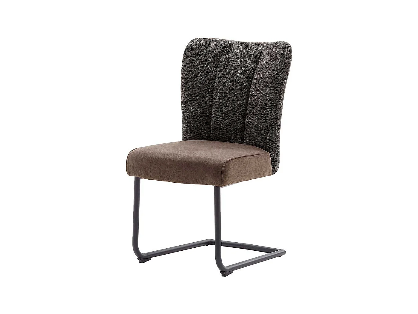 Freischwinger St�hle in Hellbraun und Anthrazit modern (2er Set)