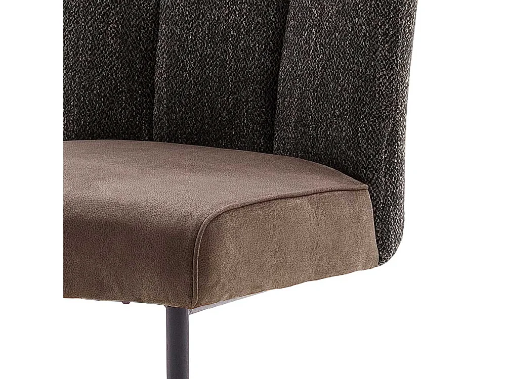 Freischwinger St�hle in Hellbraun und Anthrazit modern (2er Set)