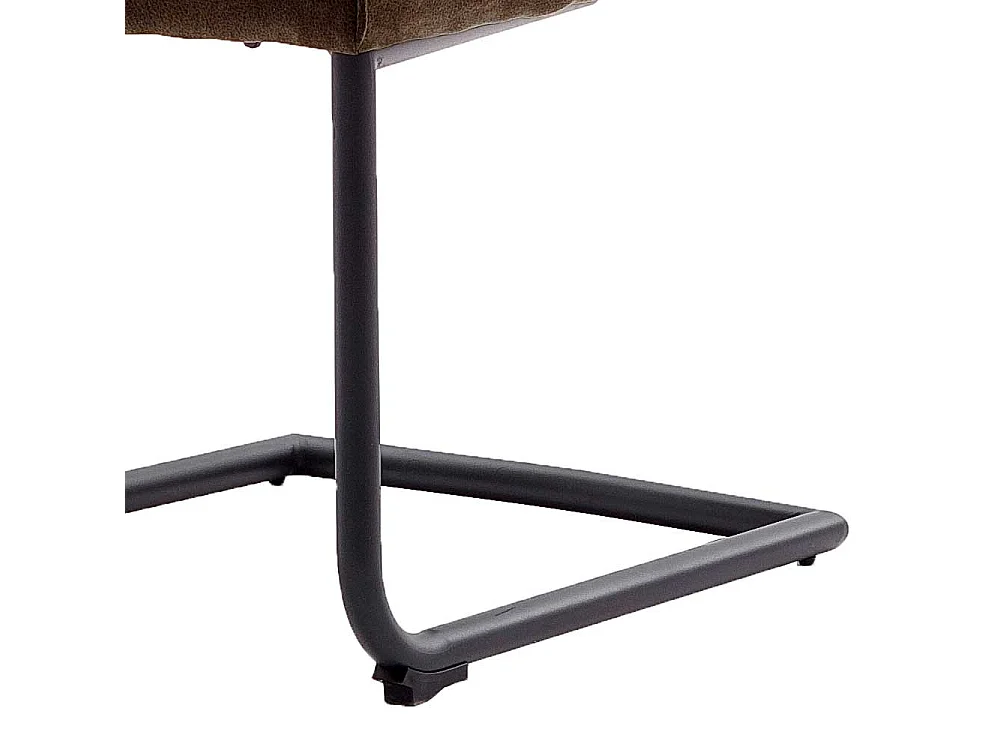 Freischwinger St�hle in Hellbraun und Anthrazit modern (2er Set)