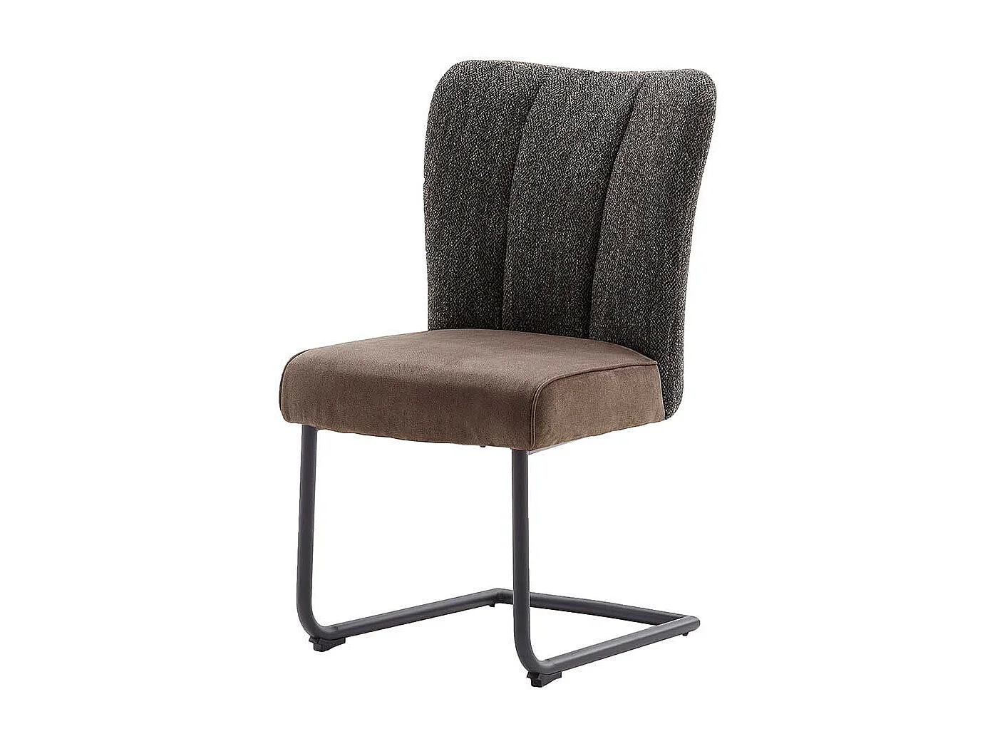 Freischwinger St�hle in Hellbraun und Anthrazit modern (2er Set)