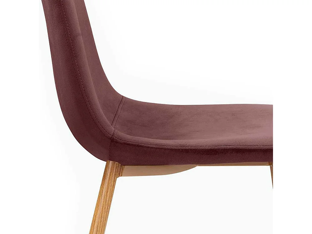 Skandi Kuechenstuhl Set in Altrosa Eichefarben (2er Set)