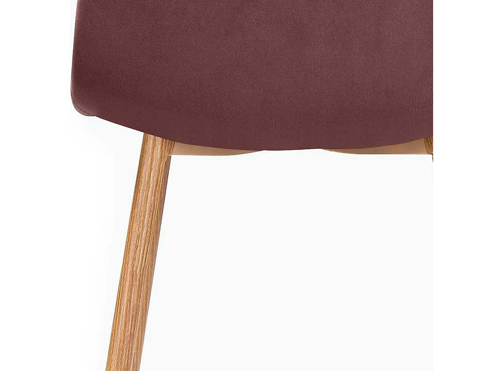 Skandi Kuechenstuhl Set in Altrosa Eichefarben (2er Set)