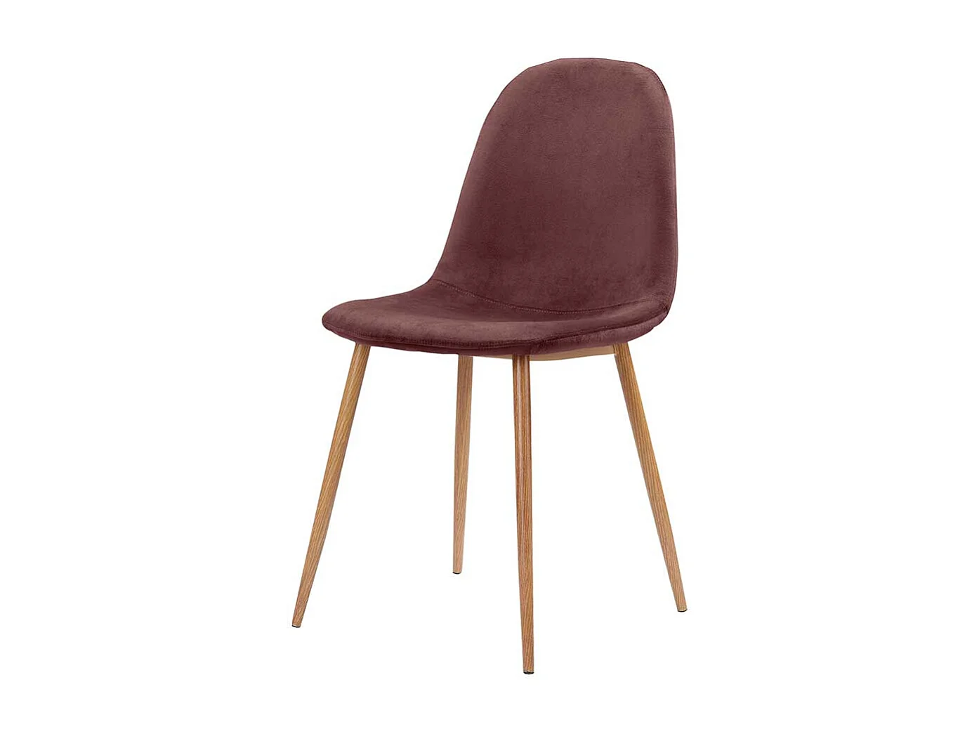 Skandi Kuechenstuhl Set in Altrosa Eichefarben (2er Set)