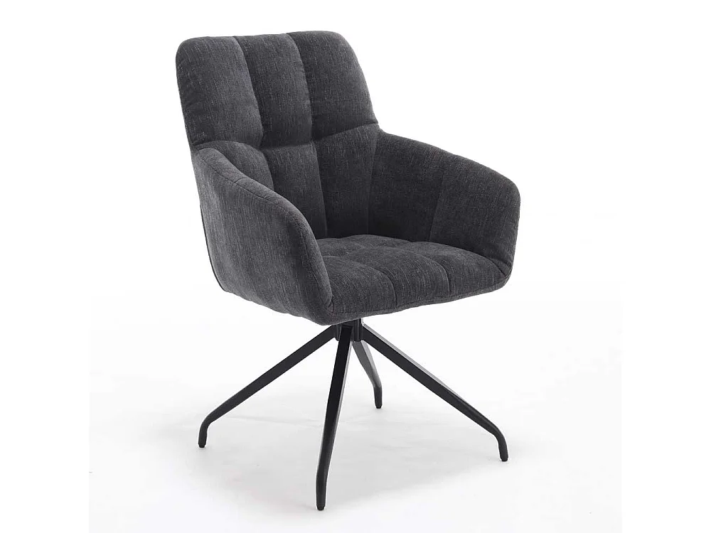 Esstischstuhl Set mit Armlehnen drehbar (2er Set)