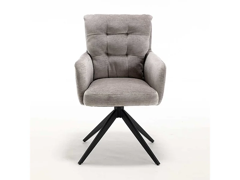 Esstischstuhl Drehbare Stühle mit Armlehnen 51 cm Sitzhöhe (2er Set)