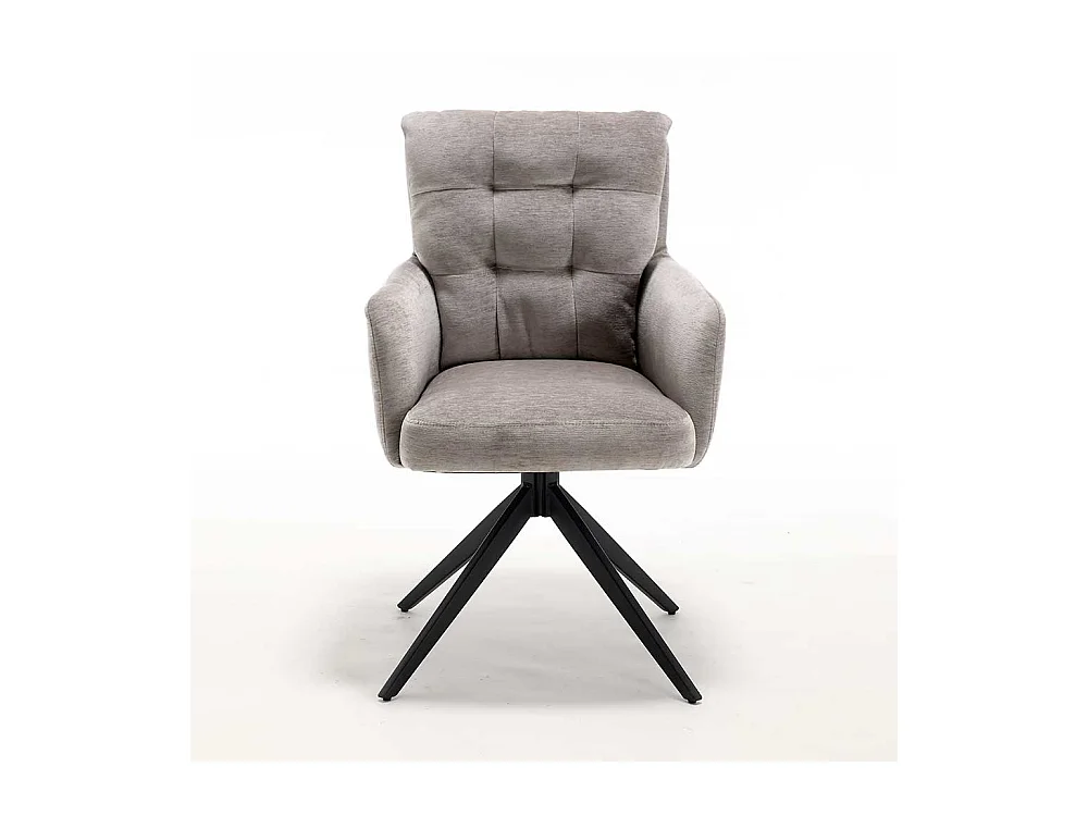 Esstischstuhl Drehbare Stühle mit Armlehnen 51 cm Sitzhöhe (2er Set)