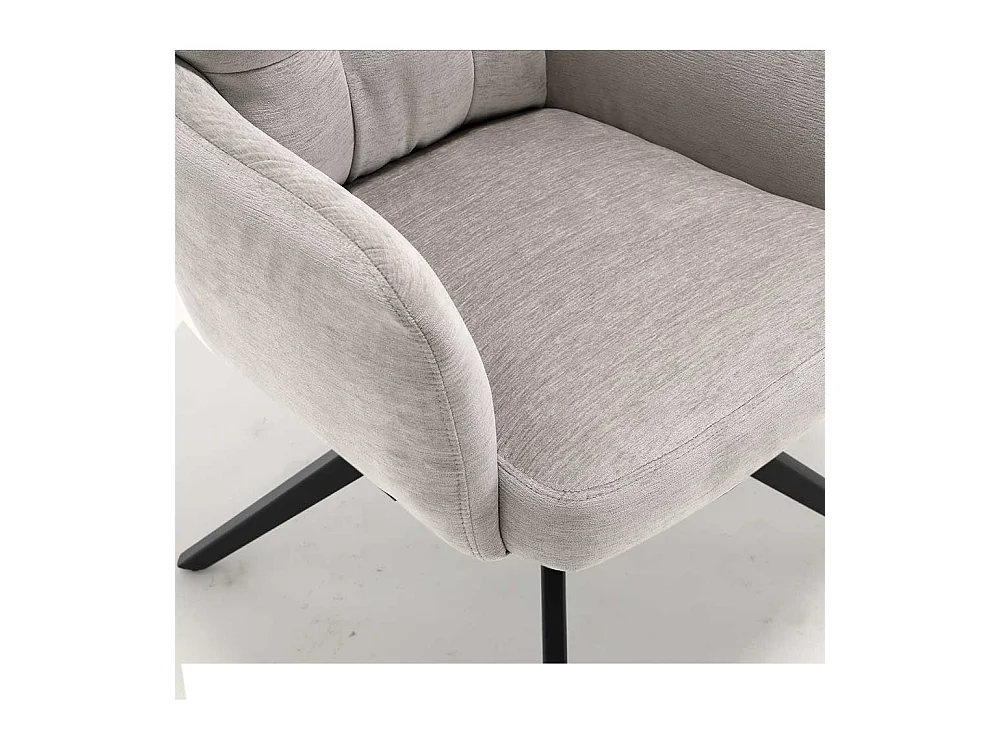 Esstischstuhl Drehbare Stühle mit Armlehnen 51 cm Sitzhöhe (2er Set)