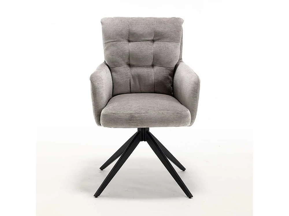 Esstischstuhl Drehbare Stühle mit Armlehnen 51 cm Sitzhöhe (2er Set)