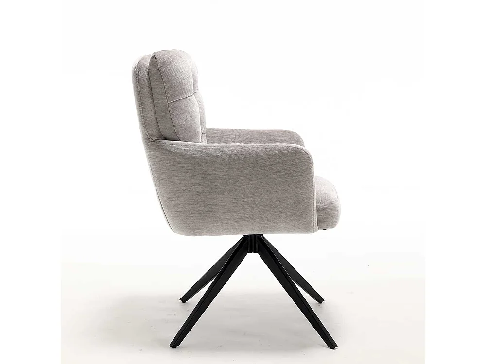 Esstischstuhl Drehbare Stühle mit Armlehnen 51 cm Sitzhöhe (2er Set)