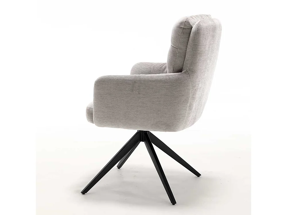 Esstischstuhl Drehbare Stühle mit Armlehnen 51 cm Sitzhöhe (2er Set)