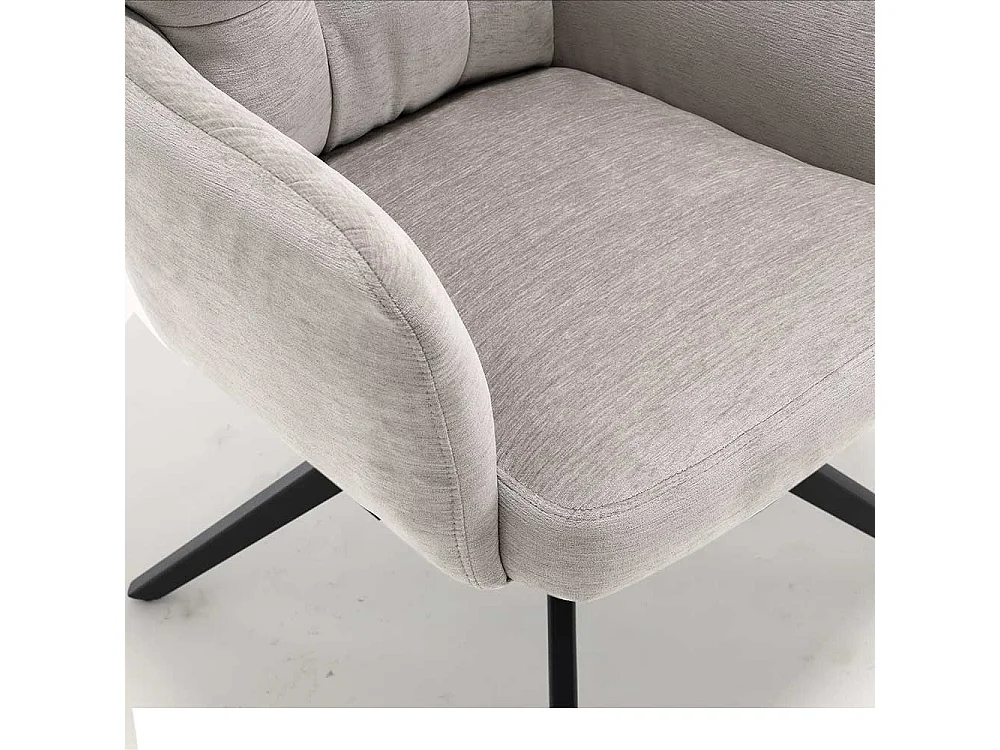 Esstischstuhl Drehbare Stühle mit Armlehnen 51 cm Sitzhöhe (2er Set)