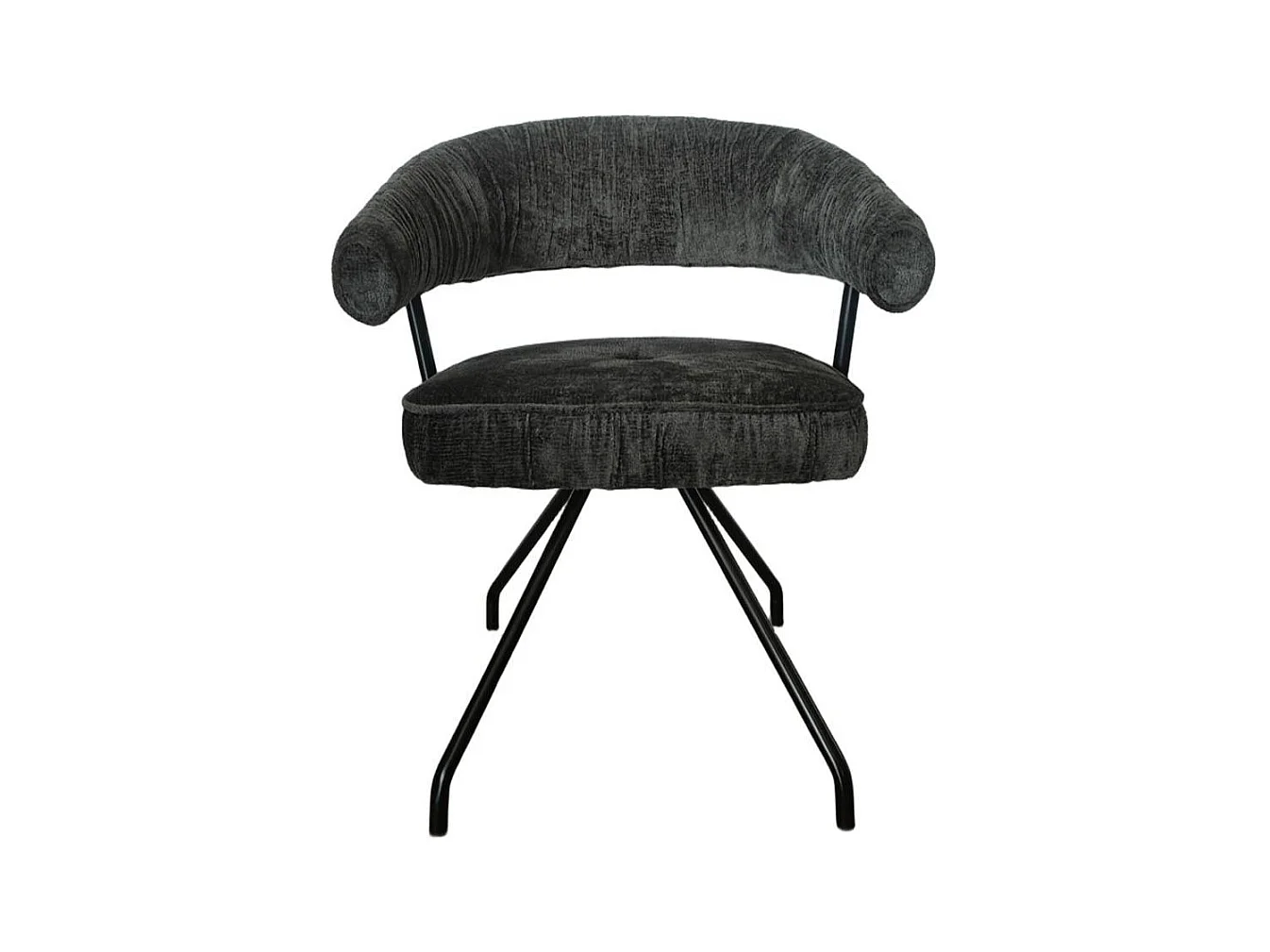 Polsterstuhl Esszimmerstuhl mit Armlehnen und Gestell aus Metall (2er Set)