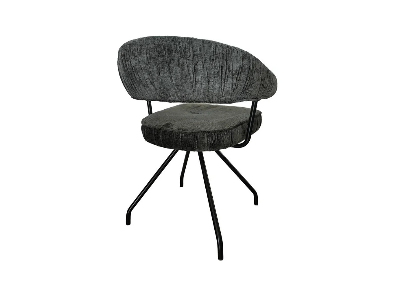 Polsterstuhl Esszimmerstuhl mit Armlehnen und Gestell aus Metall (2er Set)