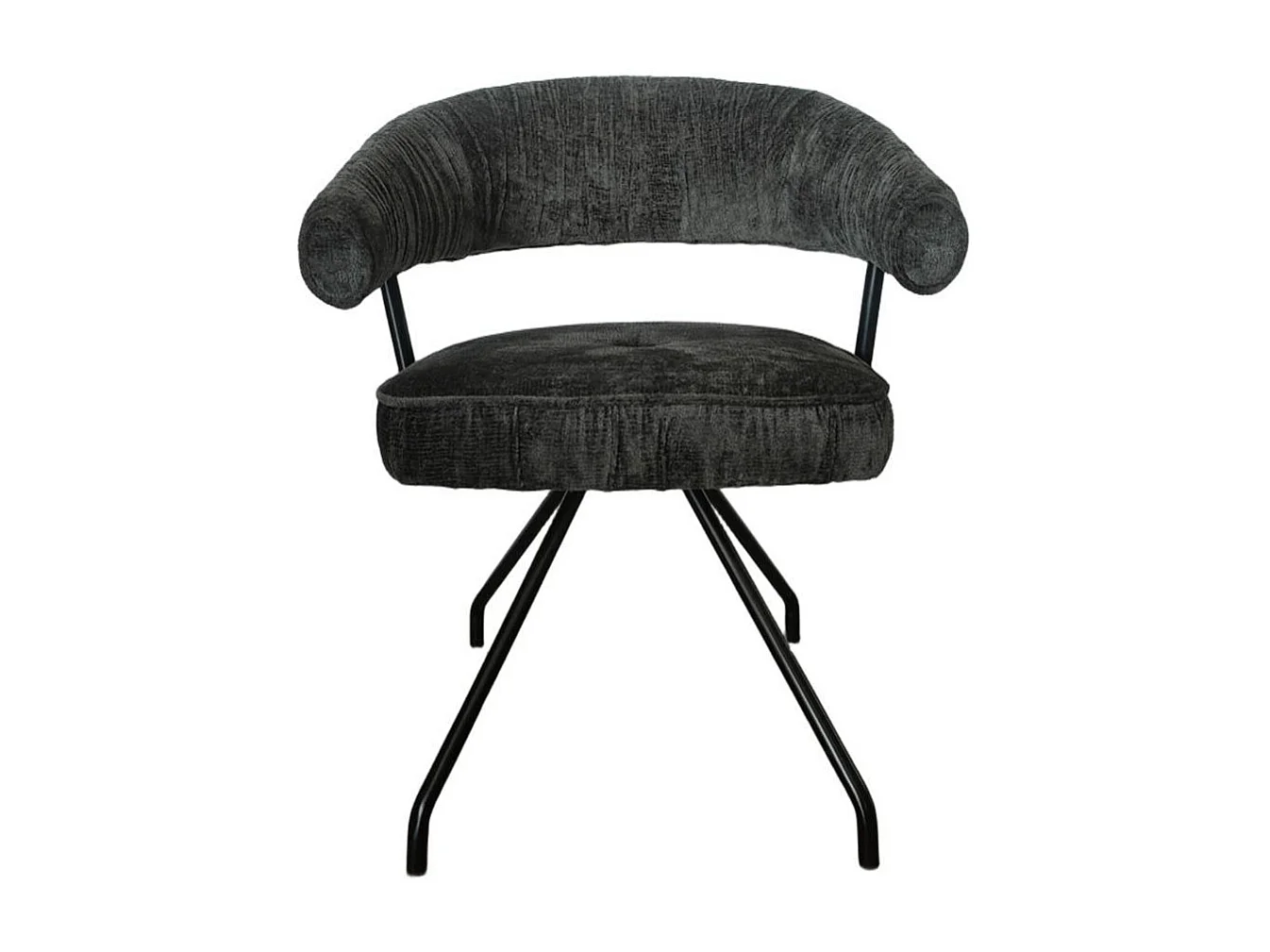 Polsterstuhl Esszimmerstuhl mit Armlehnen und Gestell aus Metall (2er Set)